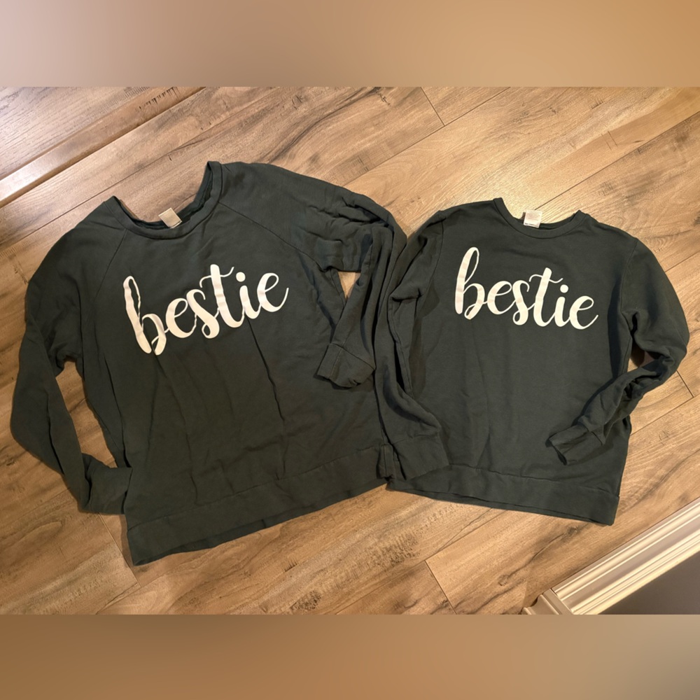 BESTIE Crewnecks Ladies S & Youth L